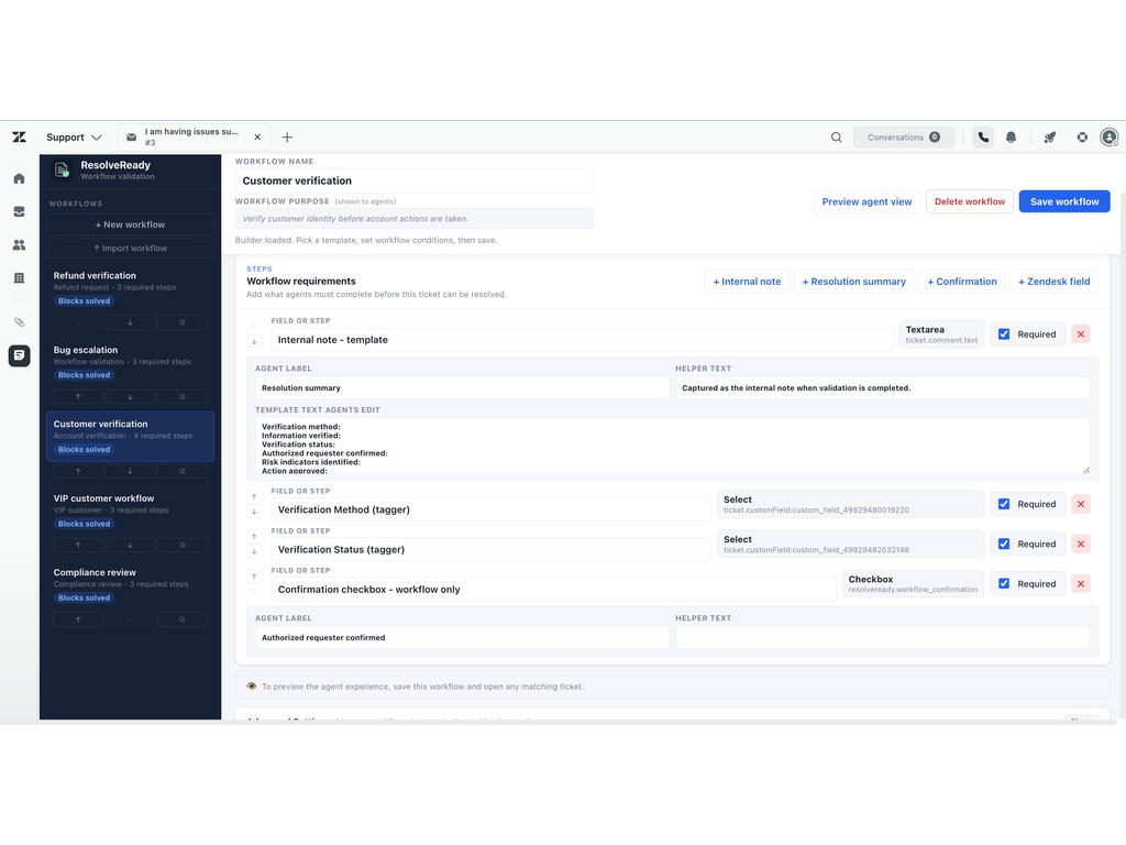 ResolveReady feature detail — WEM app on the Zendesk Marketplace